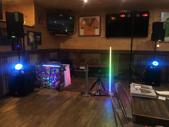 Karaoke entertainment setup