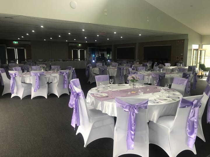 Wedding reception setup
