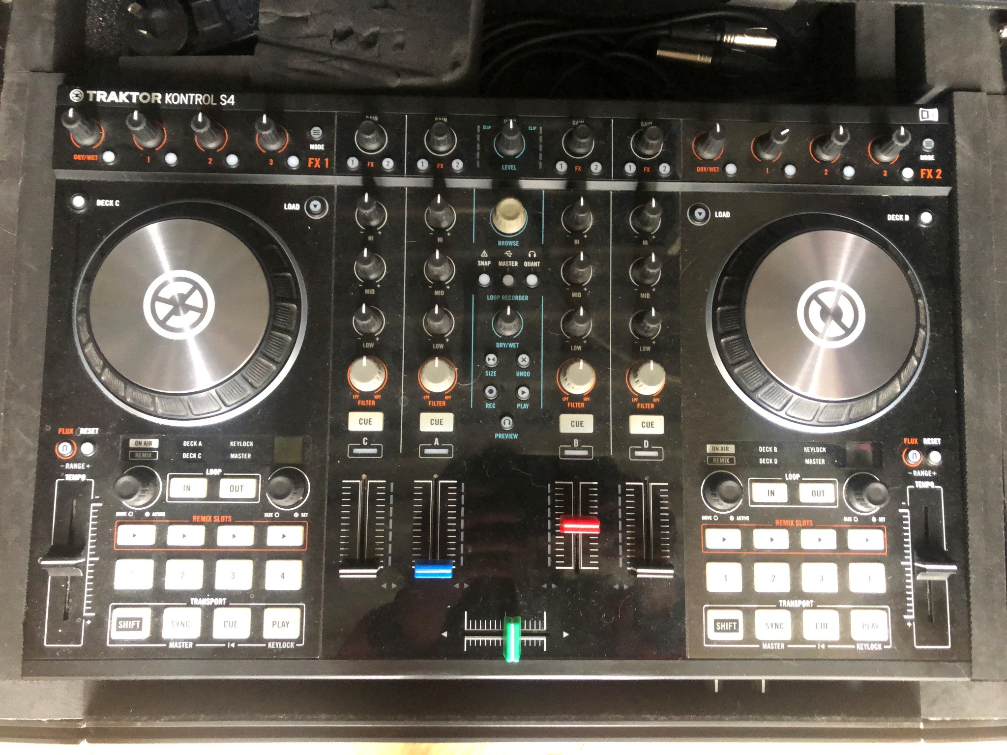 DJ mixing controller