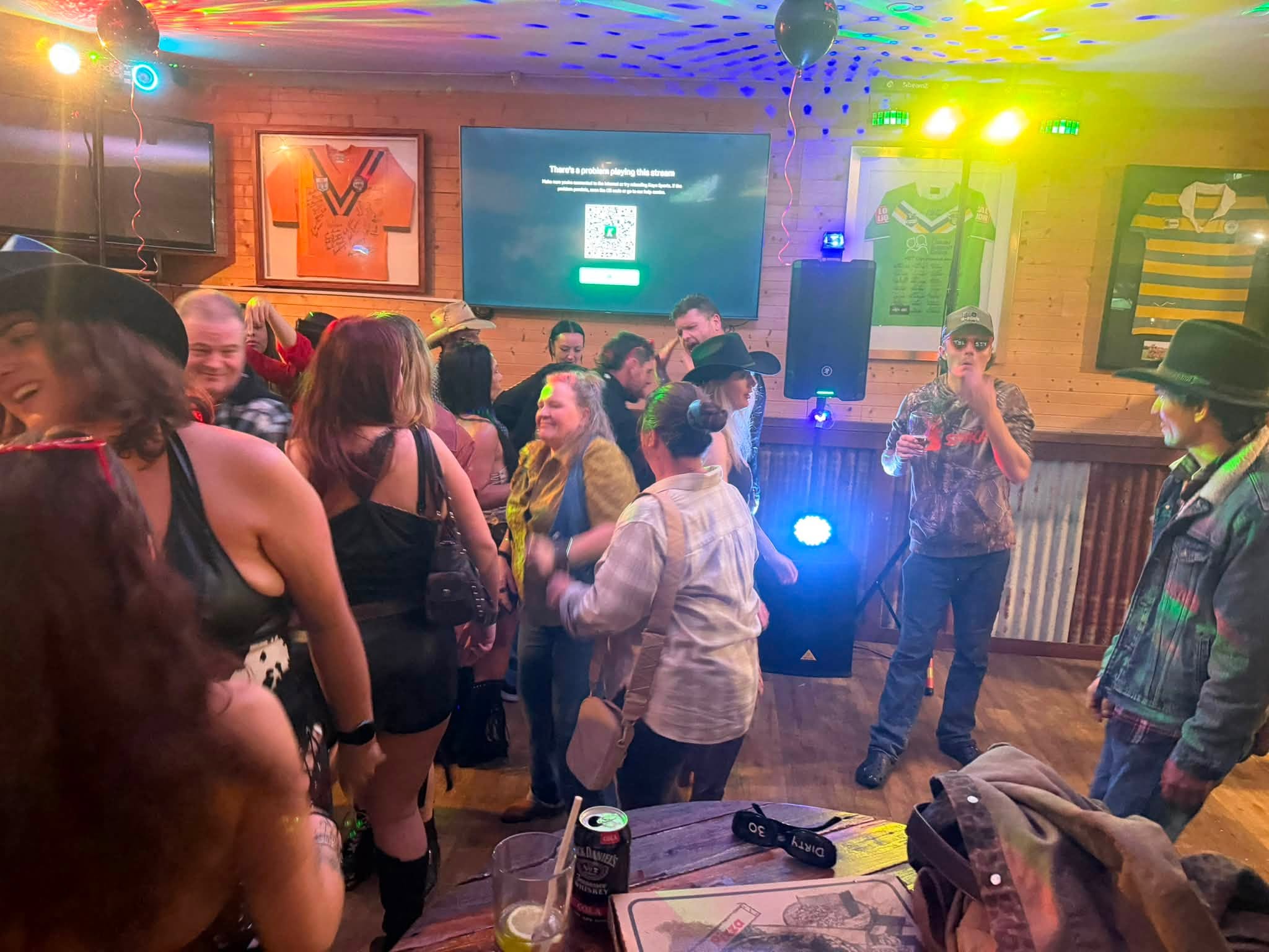 DJ Gazza live with a busy dance floor