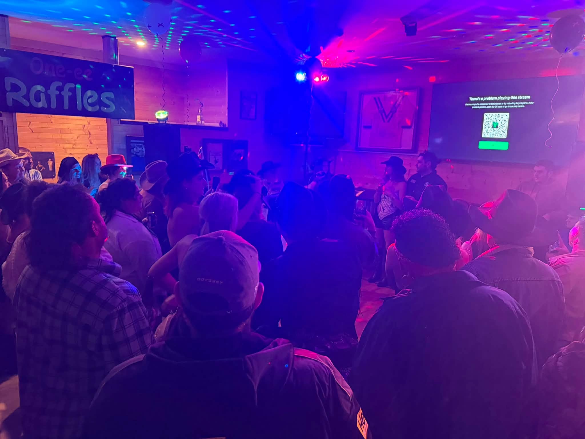 Crowd enjoying entertainment