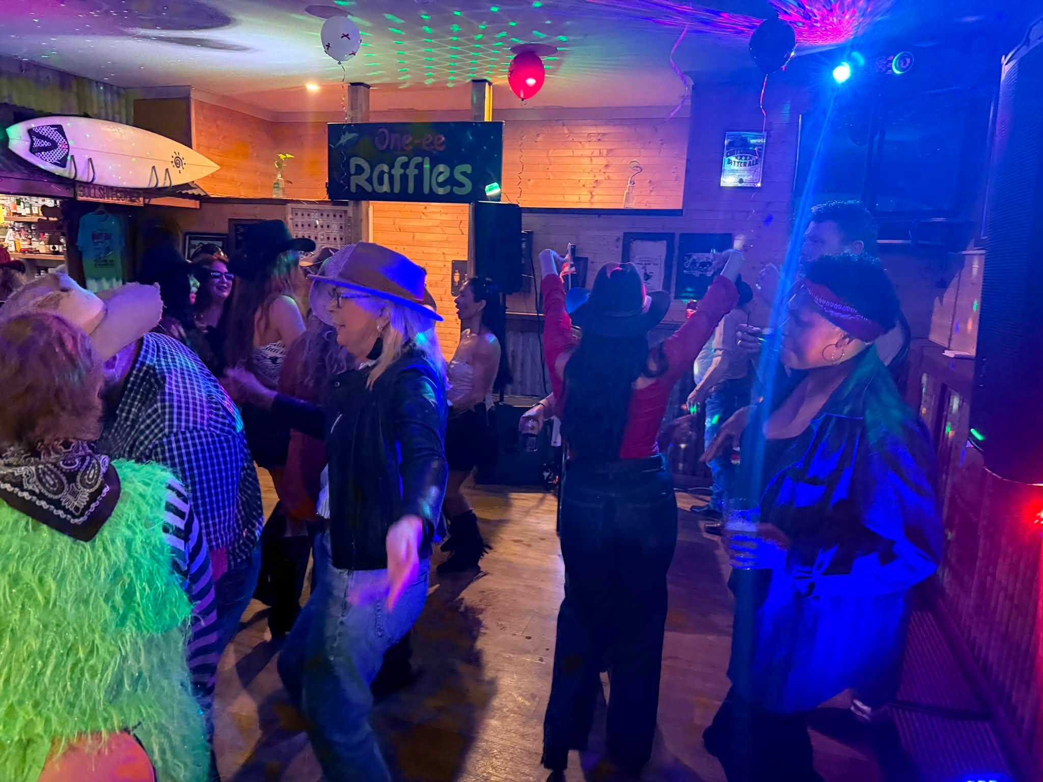 DJ Gazza event with guests dancing